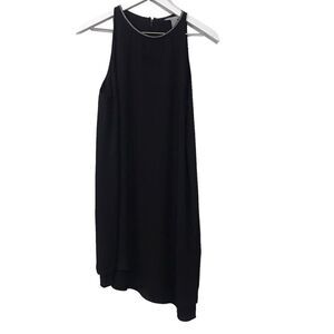 H&M Sleeveless Asymmetrical Black Dress Size 10